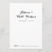 書モダン道結婚の遺志 アドバイスカード (正面)