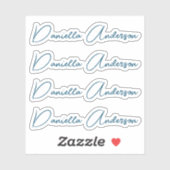 書モダン道署名名ビニールラベル、 シール (シート)