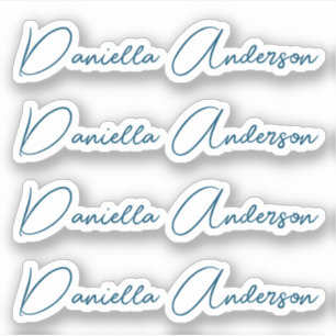 書モダン道署名名ビニールラベル、 シール