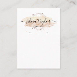 書モダン道芸術イヤリング表示カード 名刺