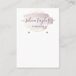書モダン道芸術イヤリング表示カード 名刺