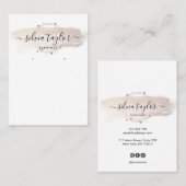 書モダン道芸術イヤリング表示カード 名刺 (正面/裏面)