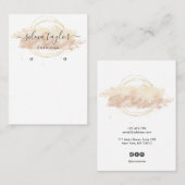 書モダン道芸術イヤリング表示カード 名刺 (正面/裏面)