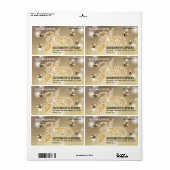 書モダン道蜂蜜枝jarラベル ラベル (フルシート)