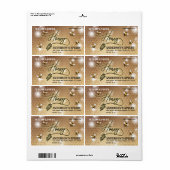 書モダン道蜂蜜枝jarラベル ラベル (フルシート)