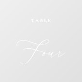 書モダン道表4つの表番号 ウィンドウサイン (シート)