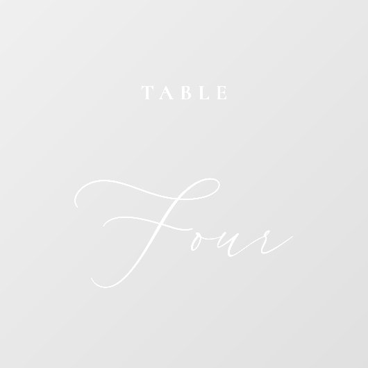 書モダン道表4つの表番号 ウィンドウサイン (シート)