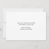 書モダン道赤インクスクリプ結婚トの写真 シーズンカード (裏面)