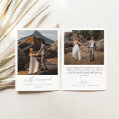 書モダン道2写真たった今結婚しました結婚ズ 案内状