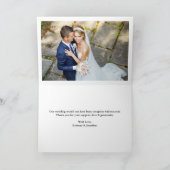 書モダン道2写真結婚折 サンキューカード (内部)