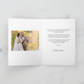 書モダン道2結婚枚の写真サンキューカード サンキューカード (内部)