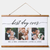 書モダン道3最高の写真結婚日 吊り下げ型タペストリー (正面)