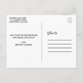 書モダン道4フォトコラージホリデー ポストカード (裏面)