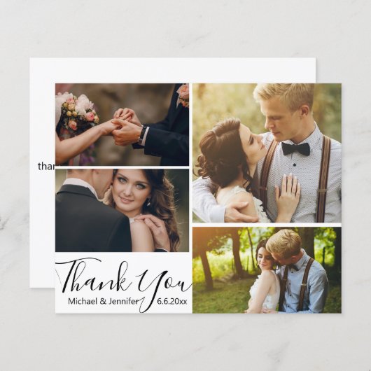 書モダン道4枚結婚のコラージュ (正面/裏面)