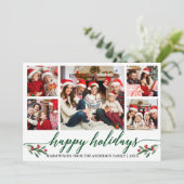 書モダン道5写真コラージュ家族 シーズンカード (スタンド正面)