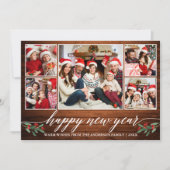 書モダン道5写真木新年おめでとう シーズンカード (正面)