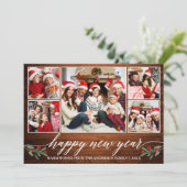 書モダン道5写真木新年おめでとう シーズンカード (スタンド正面)