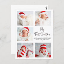 書モダン道5枚の写真マイ初めてのクリスマス