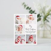 書モダン道5枚の写真マイ初めてのクリスマス ポストカード (スタンド正面)