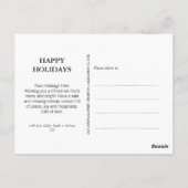 書モダン道5枚の写真マイ初めてのクリスマス ポストカード (裏面)