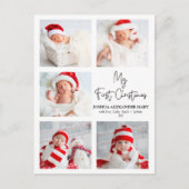 書モダン道5枚の写真マイ初めてのクリスマス ポストカード (正面)