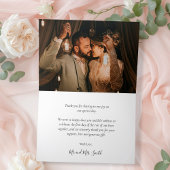 書モダン道6写真結婚コラージュの感謝していY サンキューカード