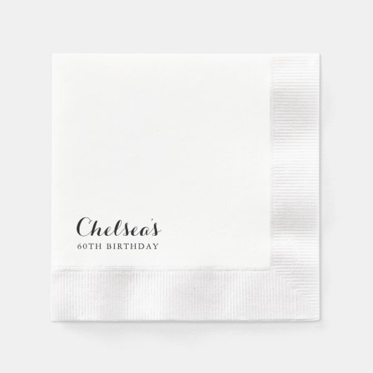 書モダン道60歳の誕生日パーティー 縁ありカクテルナプキン (正面)