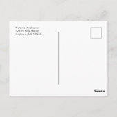 書モダン道 | 写真の卒業式 ポストカード (裏面)