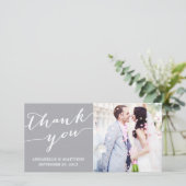 書モダン道 | 写真結婚カードに感謝 サンキューカード (スタンド正面)