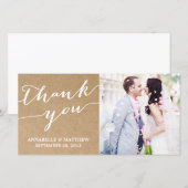 書モダン道 | 写真結婚カードに感謝 サンキューカード (正面/裏面)