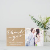 書モダン道 | 写真結婚カードに感謝 サンキューカード (スタンド正面)