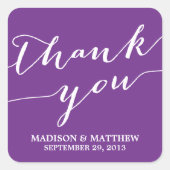 書モダン道 |結婚式の引き出物ラベル スクエアシール (正面)