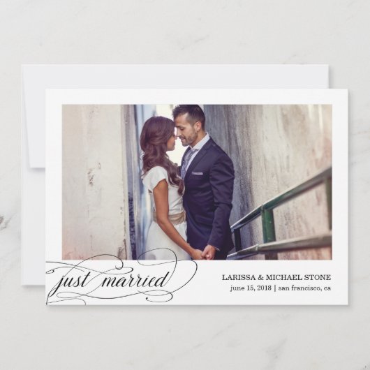 書モダン道 | 結婚発表 招待状 (正面)