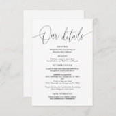 書モダン道、結婚詳細情報… エンクロージャーカード (正面/裏面)