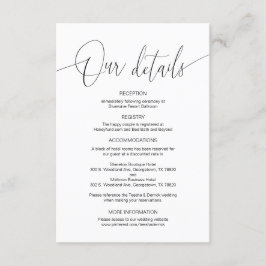 書モダン道、結婚詳細情報… エンクロージャーカード