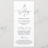 書モダン道、黒文結婚、儀式 プログラム (正面)