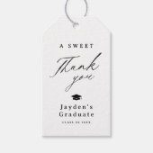 書モダン道A甘い卒業 ギフトタグ (正面)