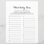 書モダン道ABC赤ちゃんシャワーゲーム (正面)