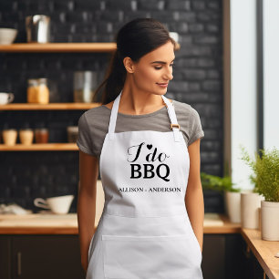書モダン道i do bbqブライダルシャワー スタンダードエプロン