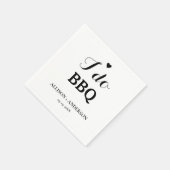 書モダン道i do bbqブライダルシャワー スタンダードカクテルナプキン (角)