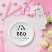 書モダン道i do bbqブライダルシャワー ペーパープレート (パーティー)