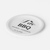 書モダン道i do bbqブライダルシャワー ペーパープレート (アングル)