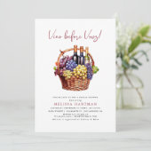 書モダン道Vino Before Vowsブライダルシャワー 招待状 (スタンド正面)