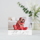 書モダン道What a Year White Photo シーズンポストカード (スタンド正面)