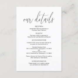 書モダン、結婚詳細、情報 エンクロージャーカード