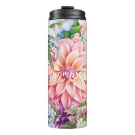 書モノグラムの道花好モダンき タンブラー