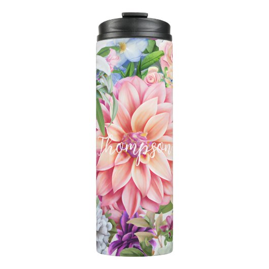 書モノグラムの道花好モダンき タンブラー (正面)