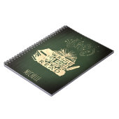 書ヴィンテージ読オリーブグリーン ノートブック (左側)