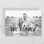 書予測できな道 | 我々は写真の発表を逃れた 案内状 (正面/裏面)