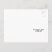 書伝統的エレガント書RSVPはがき インビテーションポストカード (裏面)